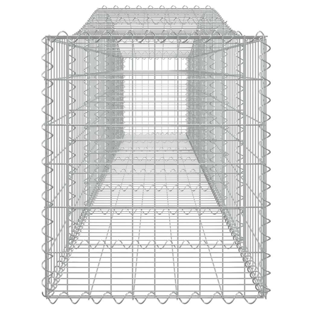 vidaXL Συρματοκιβώτια Τοξωτά 5 τεμ. 400x50x60/80 εκ. Γαλβαν. Ατσάλι
