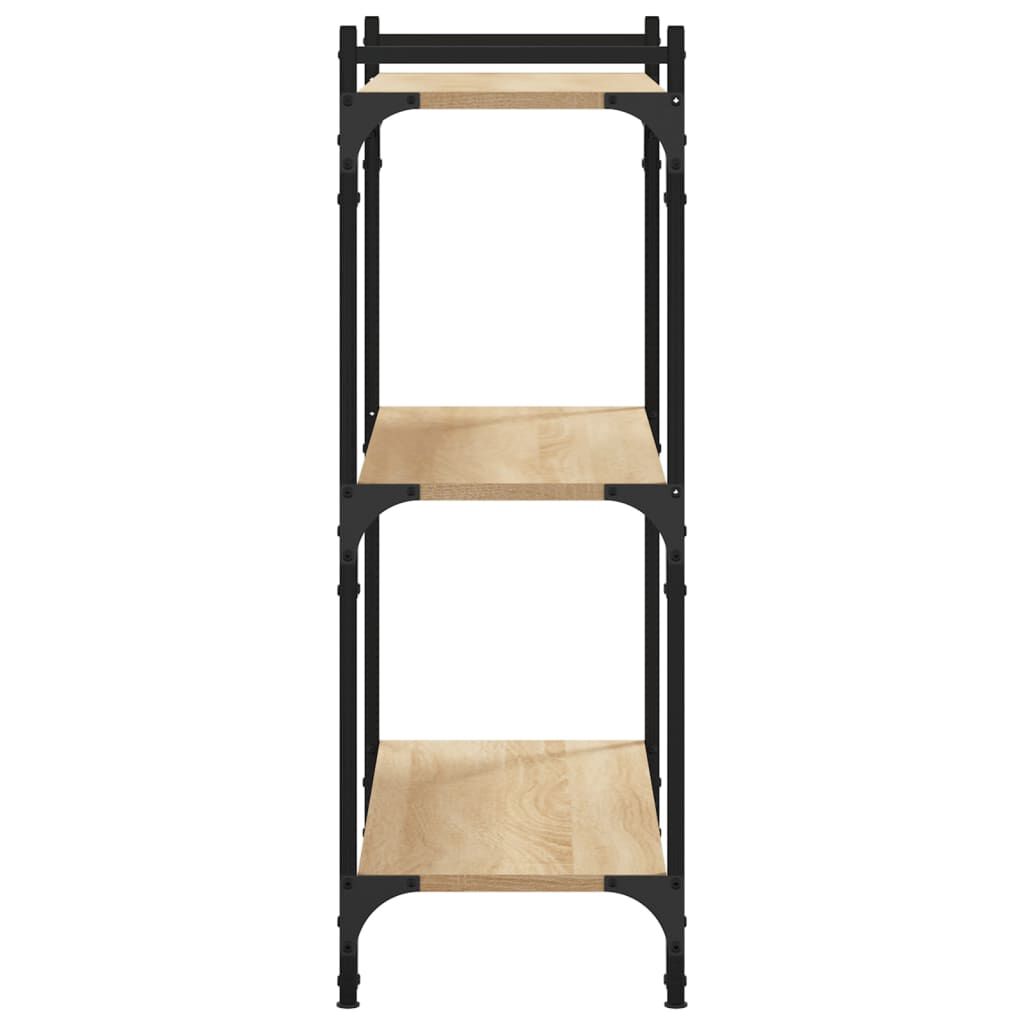vidaXL Βιβλιοθήκη 3 Επιπέδων Sonoma Δρυς 80x30x86 εκ. Επεξεργ. Ξύλο