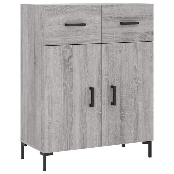 vidaXL Ντουλάπι Γκρι Sonoma 69,5 x 34 x 90 εκ. από Επεξεργασμένο Ξύλο