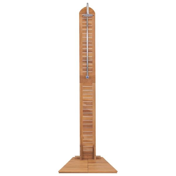 vidaXL Ντουζιέρα Κήπου 70 x 75 x 204 εκ. από Μασίφ Ξύλο Teak