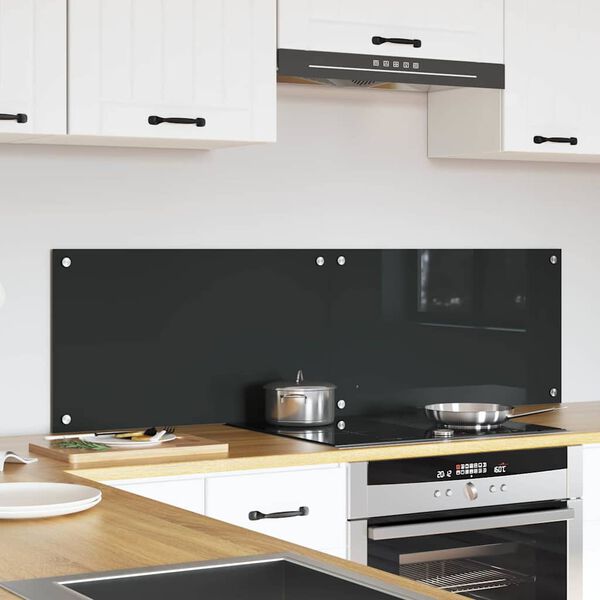 vidaXL Πίσω Πάνελ Κουζίνας 2 pcs Σκούρο Γκρι 70 x 40 cm