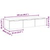 vidaXL Ντουλάπι Τοίχου Καπνιστή Δρυς 102x30x20 εκ. Επεξεργασμένο Ξύλο