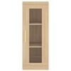 vidaXL Μπουφές Sonoma δρυς 34,5 x 34 x 180 εκ. από Επεξεργασμένο Ξύλο