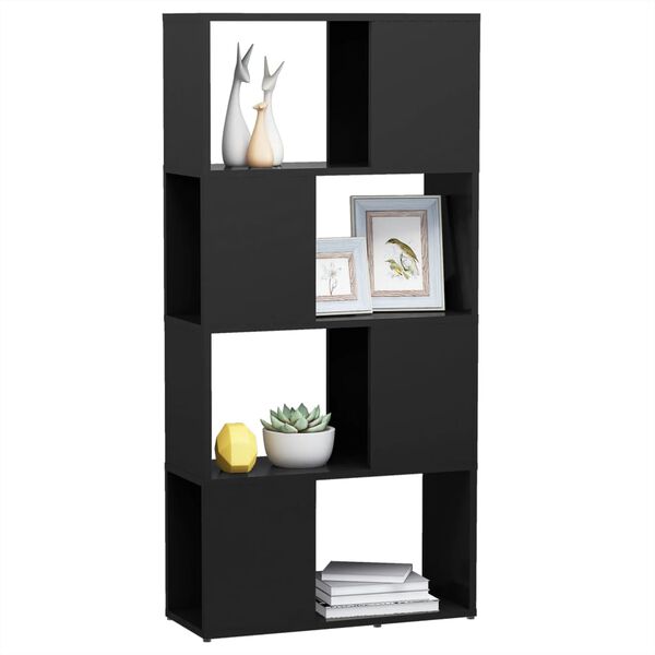 vidaXL Βιβλιοθήκη/Διαχωριστικό Χώρου Γκρι 60x24x124,5 εκ. Επεξ. Ξύλο