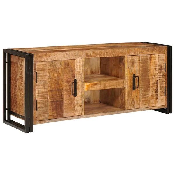 vidaXL Ντουλάπι TV Πολύχρωμο 120 x 30 x 50 cm Μασίφ ανακυκλωμένο ξύλο