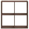 vidaXL Βιβλιοθήκη Καφέ Δρυς 68,5x32x68,5 εκ. από Επεξεργασμένο Ξύλο