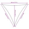vidaXL Πανί Σκίασης Κρεμ 4,5 x 4,5 x 4,5 μ. από HDPE 160 γρ./μ²