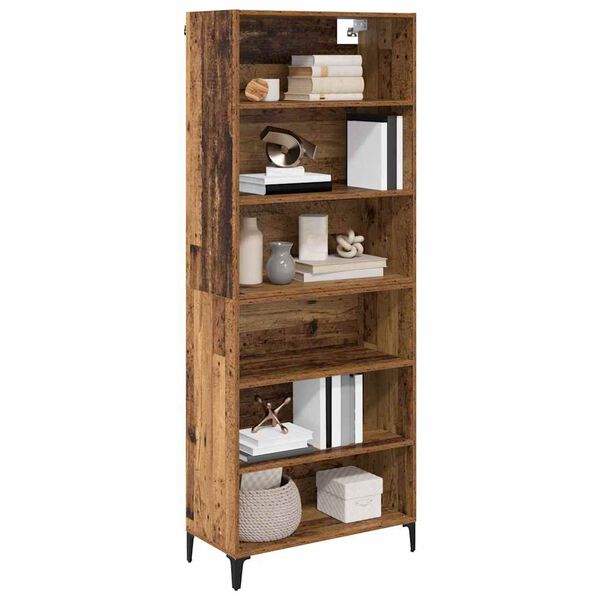 vidaXL Highboard &Pi;&alpha;&lambda;&iota;ό &Xi;ύ&lambda;&omicron; 69,5 x 34 x 180 &epsilon;&kappa;. &Epsilon;&pi;&epsilon;&xi;&epsilon;&rho;&gamma;&alpha;&sigma;&mu;έ&nu;&omicron; &xi;ύ&lambda;&omicron;