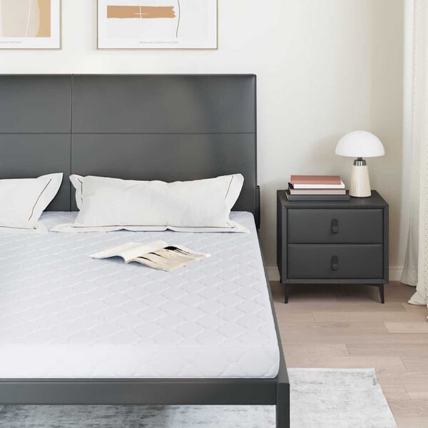vidaXL Στρώμα Λευκό 200 x 200 cm Pěna