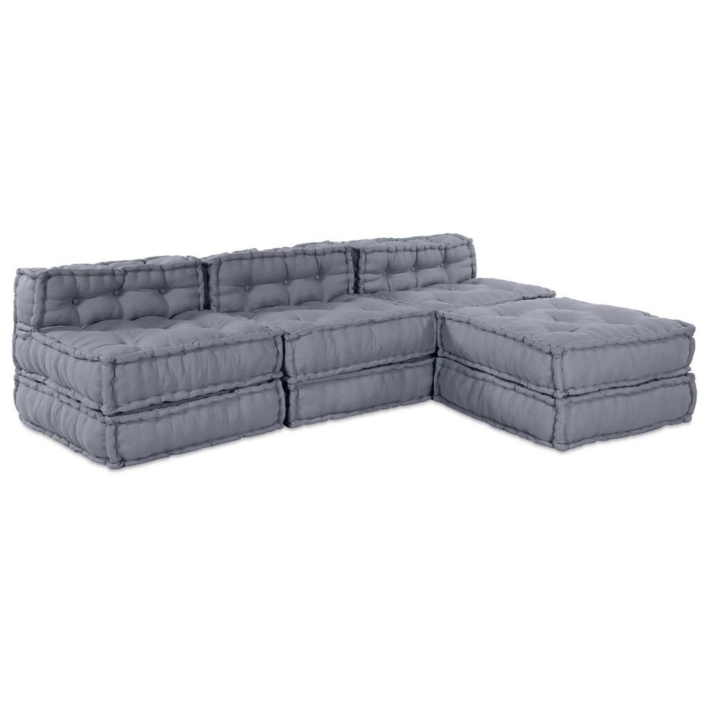 vidaXL Μαξιλάρι 4 pcs Γκρι 70 x 70 x 54 εκ Πολυεστέρας