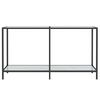 vidaXL Τραπέζι Κονσόλα Λευκό 140 x 35 x 75,5 εκ. από Ψημένο Γυαλί