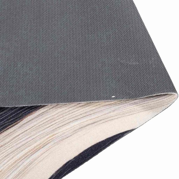 vidaXL Χαλί Κουζίνας Art Deco Μαύρο 150 x 45 εκ Βελούδο