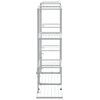 vidaXL Βάση Λουλουδιών Λευκή 94,5 x 25 x 89 εκ. Σιδερένια