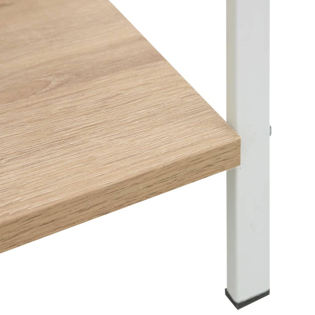 vidaXL Ραφιέρα 4 Επιπέδων Δρυς 60x27,6x124,5 εκ. Επεξεργασμένο Ξύλο
