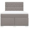 vidaXL &Kappa;&rho;&epsilon;&beta;ά&tau;&iota; Boxspring &mu;&epsilon; &Sigma;&tau;&rho;ώ&mu;&alpha; Taupe 140x190 &epsilon;&kappa;. &Upsilon;&phi;&alpha;&sigma;&mu;ά&tau;&iota;&nu;&omicron;