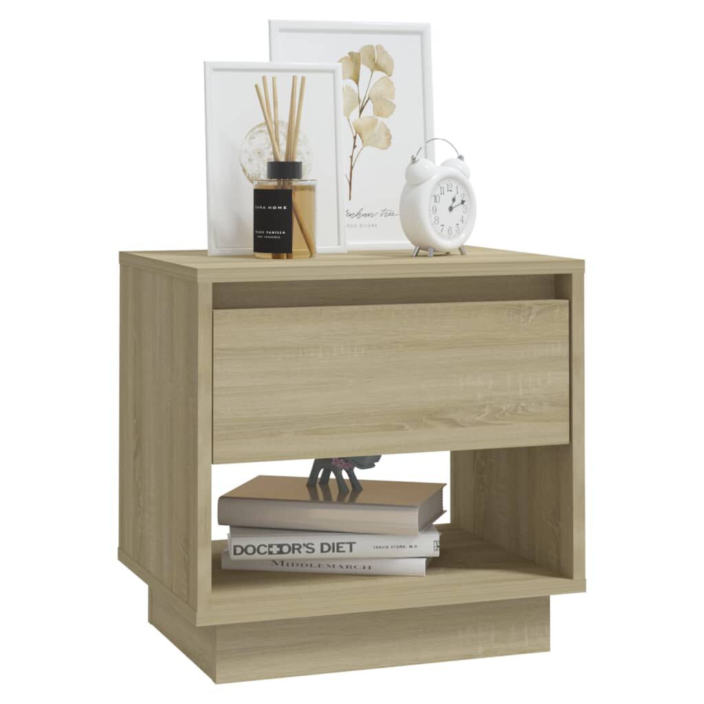 vidaXL Κομοδίνο Χρώμα Sonoma Δρυς 45 x 34 x 44 εκ. από Μοριοσανίδα