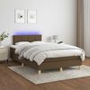 vidaXL &Kappa;&rho;&epsilon;&beta;ά&tau;&iota; Boxspring &mu;&epsilon; &Sigma;&tau;&rho;ώ&mu;&alpha; & LED &Sigma;&kappa;.&Kappa;&alpha;&phi;έ 120x190&epsilon;&kappa;. &Upsilon;&phi;&alpha;&sigma;&mu;ά&tau;&iota;&nu;&omicron;