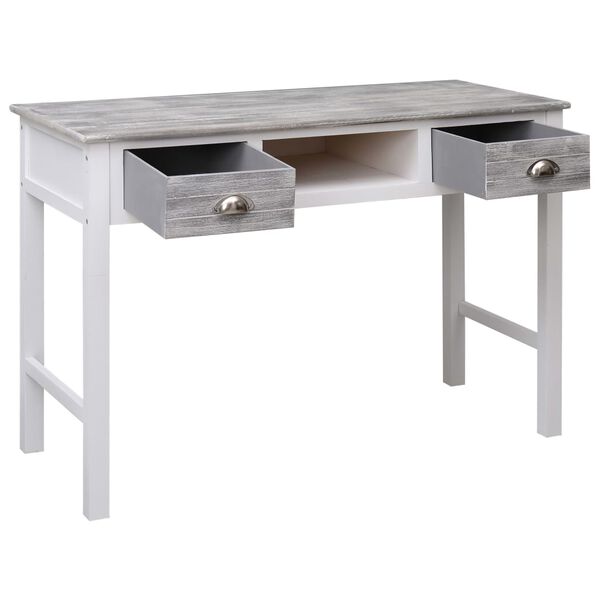 vidaXL Γραφείο Γκρι 110 x 45 x 76 εκ. Ξύλινο