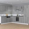 vidaXL Ντουλάπι Φούρνου "Riga" Γκρι Sonoma 60x46x81,5 εκ. από Τεχνητό Ξύλο