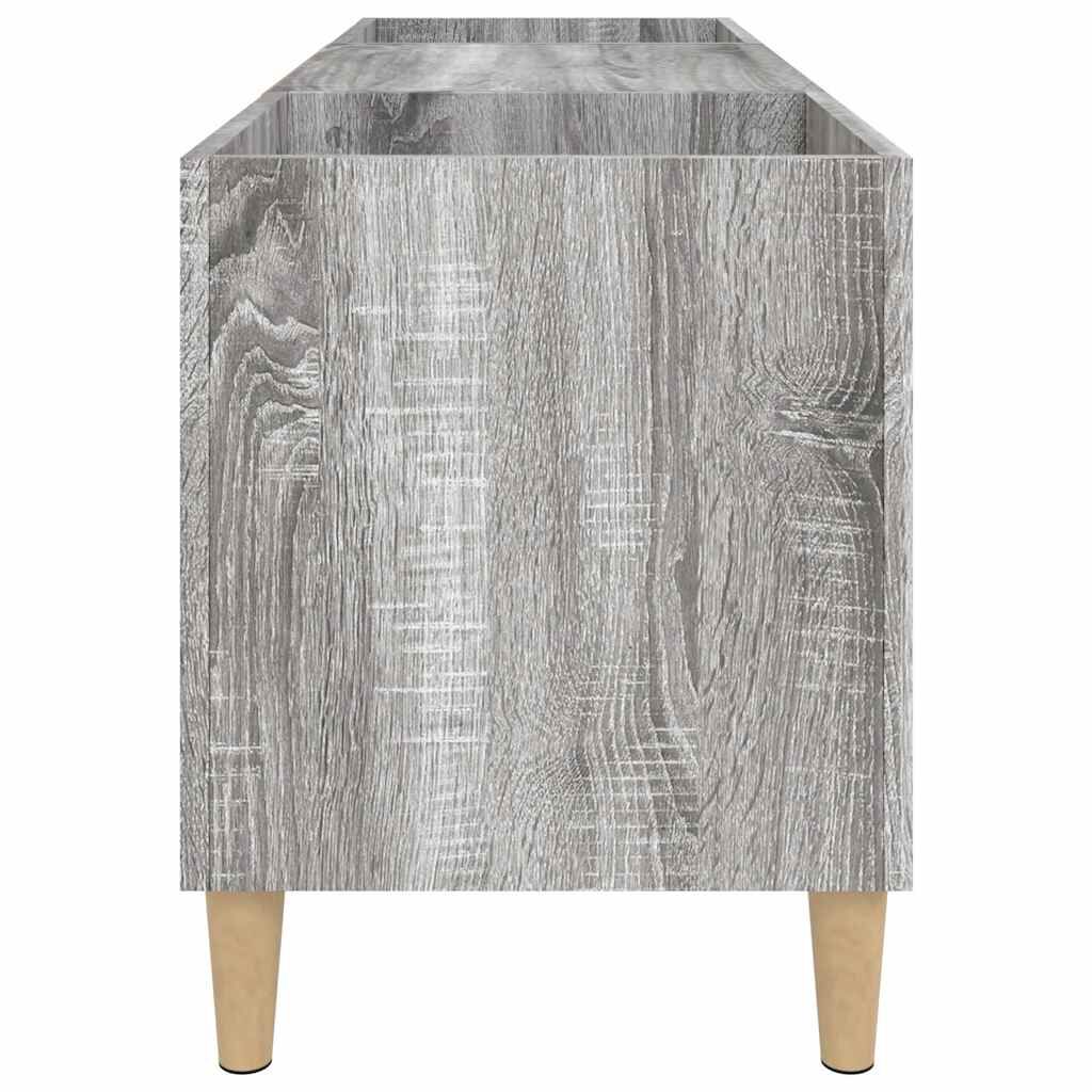 vidaXL Δισκοθήκη Γκρι Sonoma 121 x 38 x 48 εκ. από Επεξεργασμένο Ξύλο