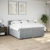 vidaXL &Kappa;&rho;&epsilon;&beta;ά&tau;&iota; Boxspring &mu;&epsilon; &Sigma;&tau;&rho;ώ&mu;&alpha; &Alpha;&nu;&omicron;&iota;&chi;&tau;ό &Gamma;&kappa;&rho;&iota; 200x200 &epsilon;&kappa;. &Upsilon;&phi;&alpha;&sigma;&mu;ά&tau;&iota;&nu;&omicron;