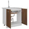 vidaXL Ντουλάπι Νιπτήρα "Lyon" Καφέ Δρυς 80x46x81,5 εκ. από Τεχνητό Ξύλο