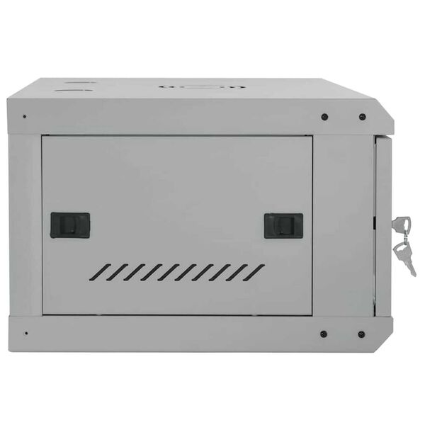 vidaXL Ντουλάπα δικτύου με αποθήκευση Γκρι 60 x 45 x 35 cm Ατσάλι