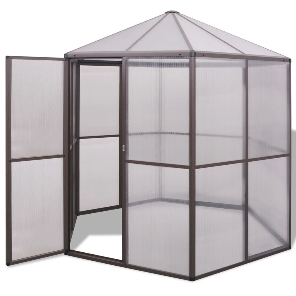 vidaXL Θερμοκήπιο 240 x 211 x 232 εκ. Αλουμινίου