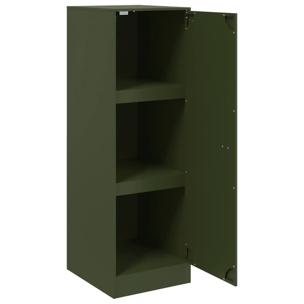 vidaXL Ντουλάπι Πράσινο Λαδί 34,5x39x107 εκ. από Ατσάλι