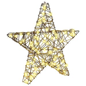 vidaXL 3D &Alpha;&sigma;&tau;έ&rho;&iota; 50 LED &Theta;&epsilon;&rho;&mu;ό &lambda;&epsilon;&upsilon;&kappa;ό 55 x 52.5 x 9 &epsilon;&kappa; &Rho;&alpha;&tau;ά&nu;