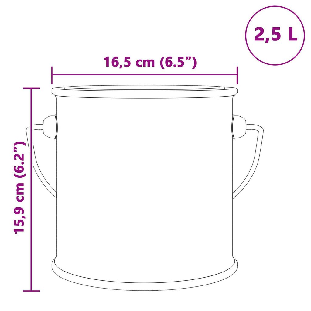 vidaXL Βαφή τοίχου Πηλός 2.5 L