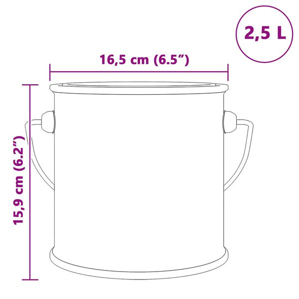 vidaXL Βαφή τοίχου Πηλός 2.5 L