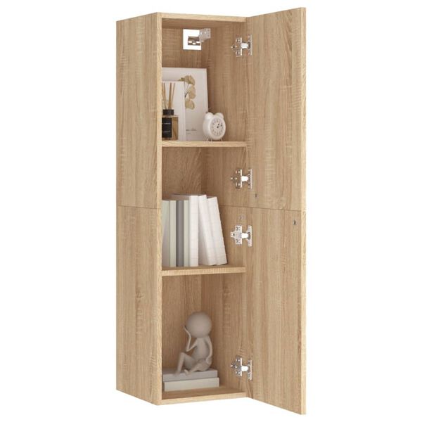 vidaXL Έπιπλο Τηλεόρασης 2 τεμ. Sonoma Δρυς 30,5x30x110εκ. Επεξ. Ξύλο