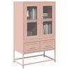 vidaXL Ντουλάπα Ροζ 68 x 39 x 111,5 εκ. από Χάλυβα