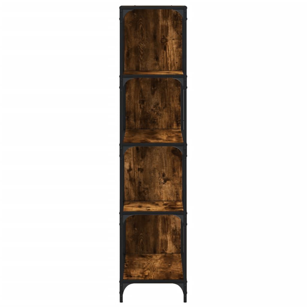 vidaXL Βιβλιοθήκη Σκάλα 4 Ράφια Καπν. Δρυς 139x33,5x149 εκ. Επεξ. Ξύλο