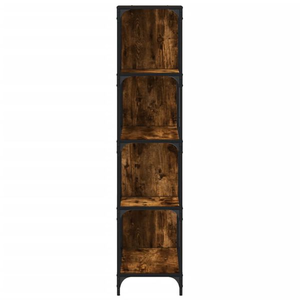vidaXL Βιβλιοθήκη Σκάλα 4 Ράφια Καπν. Δρυς 139x33,5x149 εκ. Επεξ. Ξύλο
