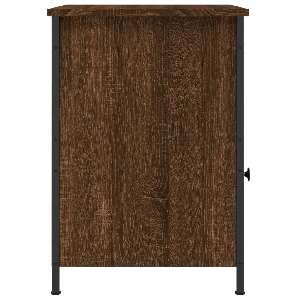 vidaXL Κομοδίνο Καφέ Δρυ 40 x 42 x 60 εκ. από Επεξεργασμένο Ξύλο