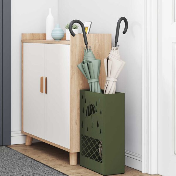 vidaXL Σχέδιο & βάση αποθήκευσης Λαδί 28 x 12 x 41 εκ Ατσάλι