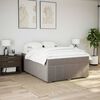 vidaXL &Kappa;&rho;&epsilon;&beta;ά&tau;&iota; Boxspring &mu;&epsilon; &Sigma;&tau;&rho;ώ&mu;&alpha; Taupe 140x200 &epsilon;&kappa;. &Upsilon;&phi;&alpha;&sigma;&mu;ά&tau;&iota;&nu;&omicron;