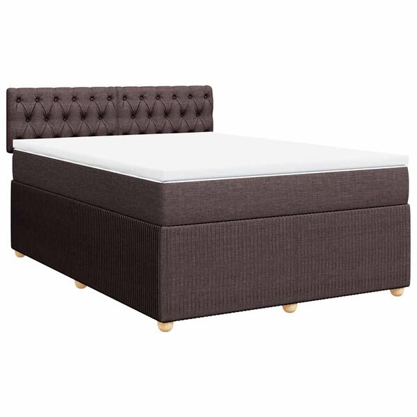 vidaXL &Kappa;&rho;&epsilon;&beta;ά&tau;&iota; Boxspring &mu;&epsilon; &Sigma;&tau;&rho;ώ&mu;&alpha; &Sigma;&kappa;&omicron;ύ&rho;&omicron; &Kappa;&alpha;&phi;έ 140x190 &epsilon;&kappa;. &Upsilon;&phi;&alpha;&sigma;&mu;ά&tau;&iota;&nu;&omicron;