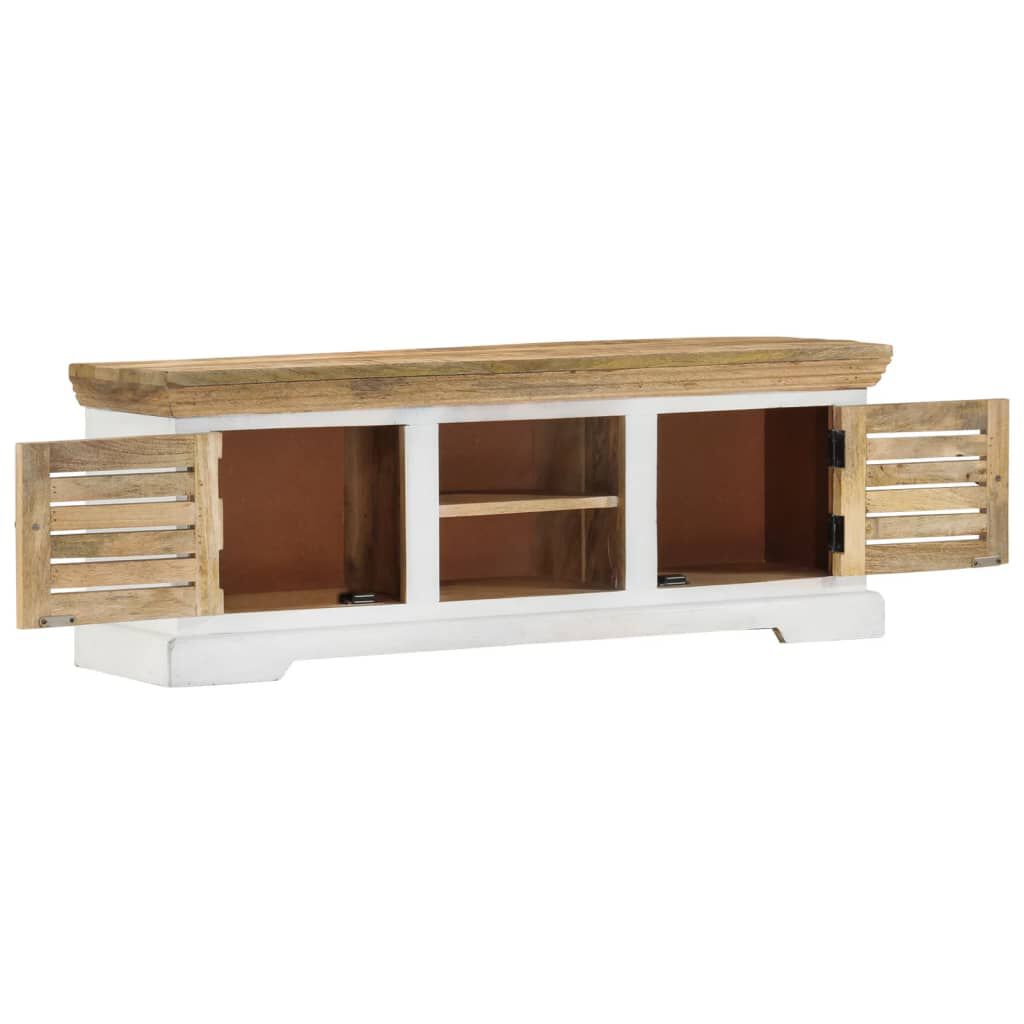 vidaXL Έπιπλο Τηλεόρασης 110 x 30 x 40 εκ. από Μασίφ Ξύλο Μάνγκο