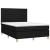 vidaXL &Kappa;&rho;&epsilon;&beta;ά&tau;&iota; Boxspring &mu;&epsilon; &Sigma;&tau;&rho;ώ&mu;&alpha; & LED &Mu;&alpha;ύ&rho;&omicron; 140x190 &epsilon;&kappa;. &Upsilon;&phi;&alpha;&sigma;&mu;ά&tau;&iota;&nu;&omicron;