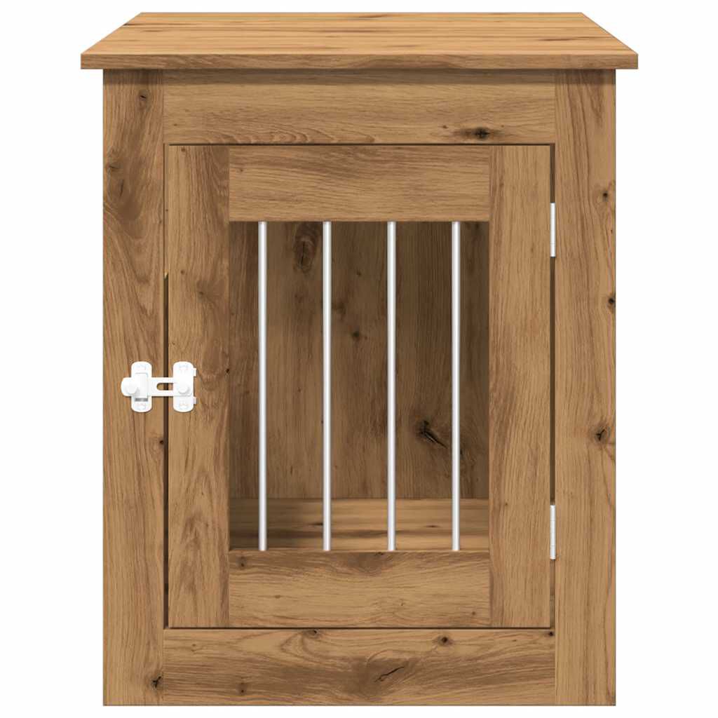vidaXL Έπιπλα κλουβιού σκύλου Artisan Oak 55x75x65 cm