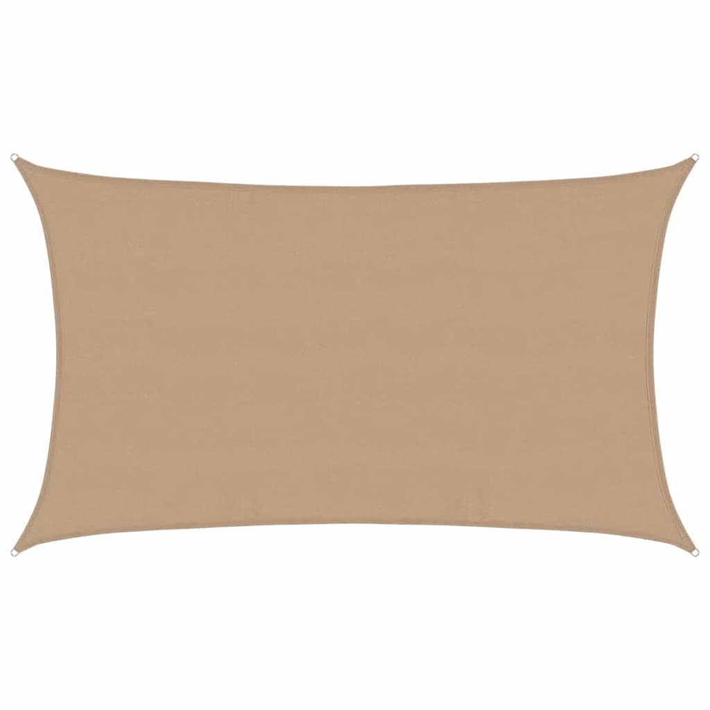 vidaXL Πανί Σκίασης Taupe 5 x 8 μ. από HDPE 160 γρ/μ²