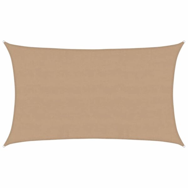 vidaXL Πανί Σκίασης Taupe 5 x 8 μ. από HDPE 160 γρ/μ²