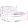 vidaXL &Kappa;&rho;&epsilon;&beta;ά&tau;&iota; Boxspring &mu;&epsilon; &Sigma;&tau;&rho;ώ&mu;&alpha; & LED &Mu;&alpha;ύ&rho;&omicron; 200x200 &epsilon;&kappa;. &Upsilon;&phi;&alpha;&sigma;&mu;ά&tau;&iota;&nu;&omicron;