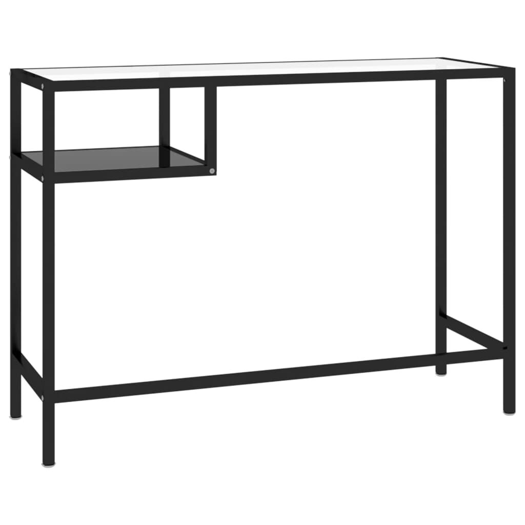vidaXL Γραφείο Υπολογιστή Μαύρο 100 x 36 x 74 εκ. από Γυαλί
