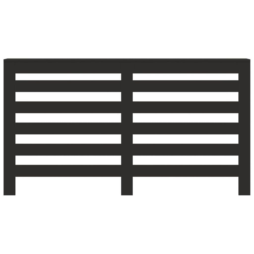 vidaXL Κάλυμμα Καλοριφέρ Μαύρο 149x20x82 εκ. από Επεξεργασμένο Ξύλο