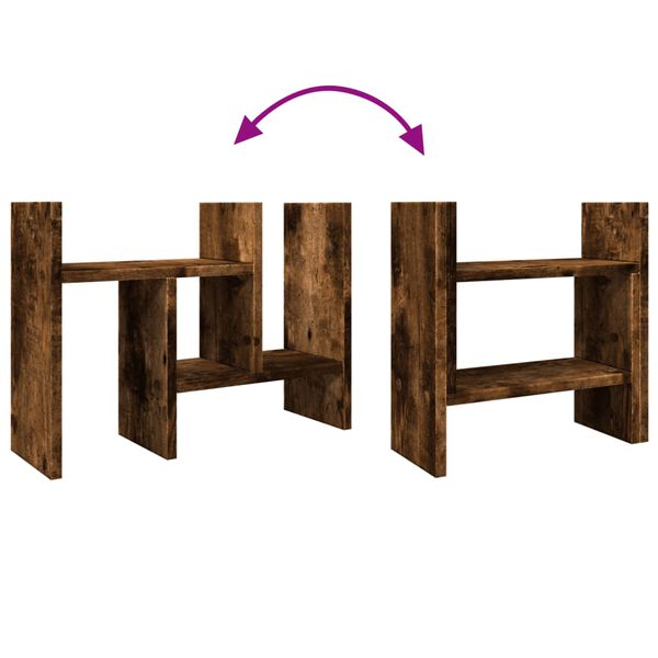 vidaXL Έπιπλο Οργάνωσης Γραφείου Δρυς 34,5x15,5x35,5 εκ Επεξ. Ξύλο