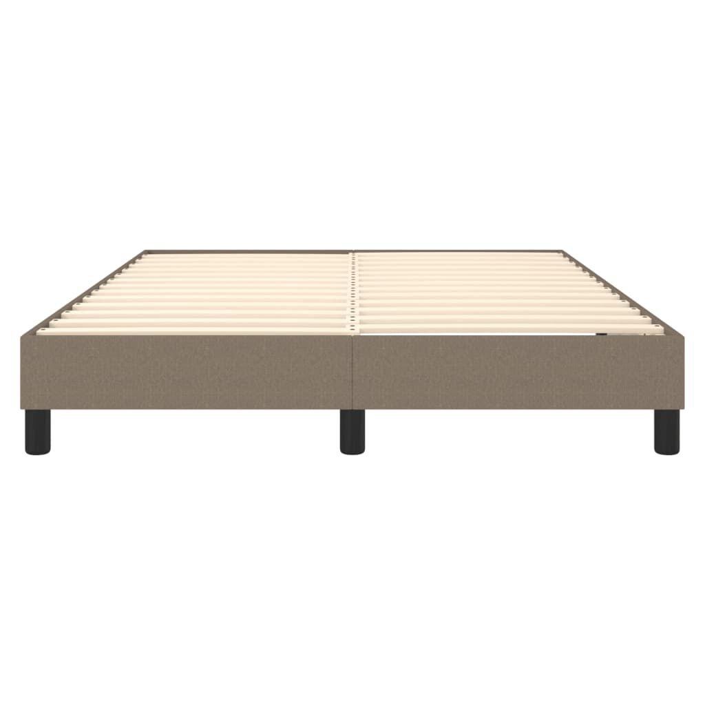 vidaXL Σκελετός Κρεβατιού Χωρίς Στρώμα Taupe 140x200 εκ. Υφασμάτινο